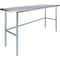 Amgood 24 in. x 72 in. Open Base Stainless Steel Metal Table WT-2472-RCB-Z - alternate 1